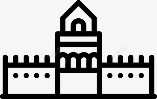 中国的纪念碑石碑长城图标svg_新图网 https://ixintu.com 中国的纪念碑 中国的象征 石碑 长城