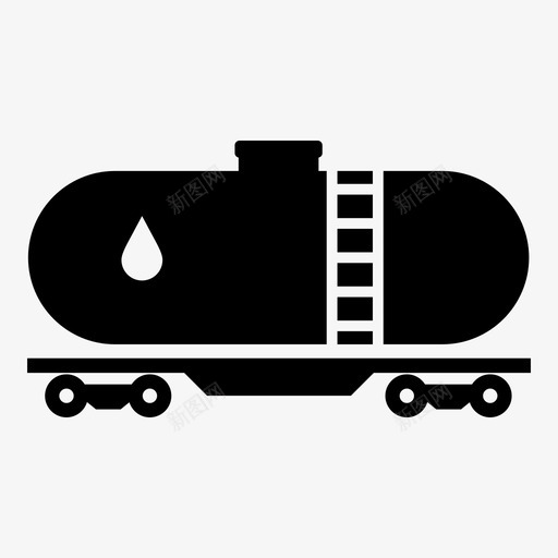 油罐火车丙烷图标svg_新图网 https://ixintu.com 丙烷 汽油 油气 油罐 火车 燃料车 货船 输油 运输