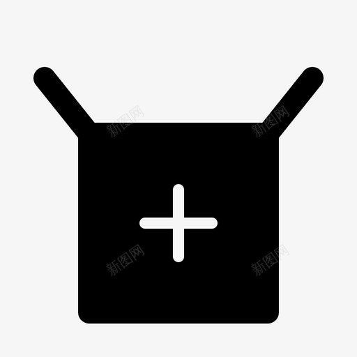 添加包裹邮政包裹图标svg_新图网 https://ixintu.com 信封 包裹 服务 添加 添加包裹 盒子 连接 递送 邮件递送 邮政