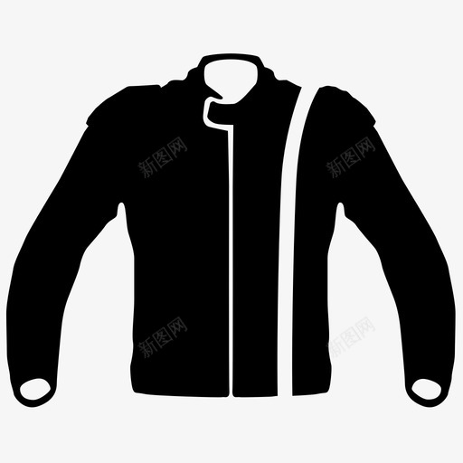 皮夹克服装图标svg_新图网 https://ixintu.com 动力跑车 图片 摩托车 服装 滑板车 皮夹克 衬衫