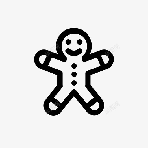 姜饼人烤肉圣诞节图标svg_新图网 https://ixintu.com 冬天 图像 圣诞节 姜饼人 孩子 寒假 烤肉 男人 食物