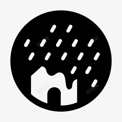 酸雨空气污染侵蚀图标svg_新图网 https://ixintu.com 侵蚀 房屋 污染循环 空气污染 融化 酸雨 降雨