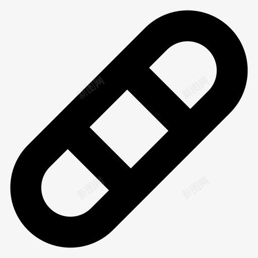 绷带愈合减法图标svg_新图网 https://ixintu.com 伤口 信号 减法 切口 多个 急救 愈合 指示 绷带 迷你医疗保健粗体
