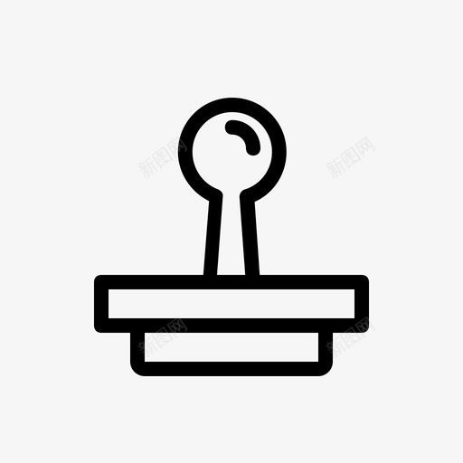 印章标签拒绝图标svg_新图网 https://ixintu.com 业务 办公室 印章 墨水印章 批准 拒绝 指定 标签 混合线图标 证明 邮寄