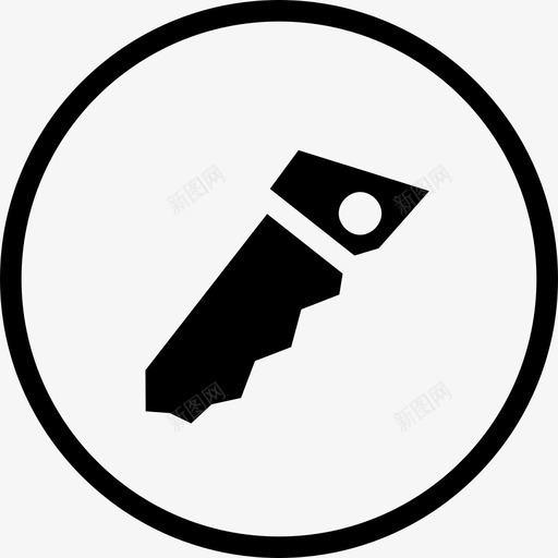 锯木工擦除图标svg_新图网 https://ixintu.com 刀 切口 工作刀片 工具 擦除 木工 用户界面圆形实心卷1 选择 锯 锯齿形