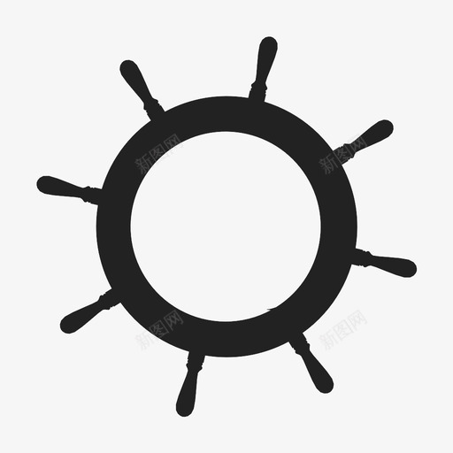 舵手船轮海军图标svg_新图网 https://ixintu.com 海军 移动 舵手 船轮