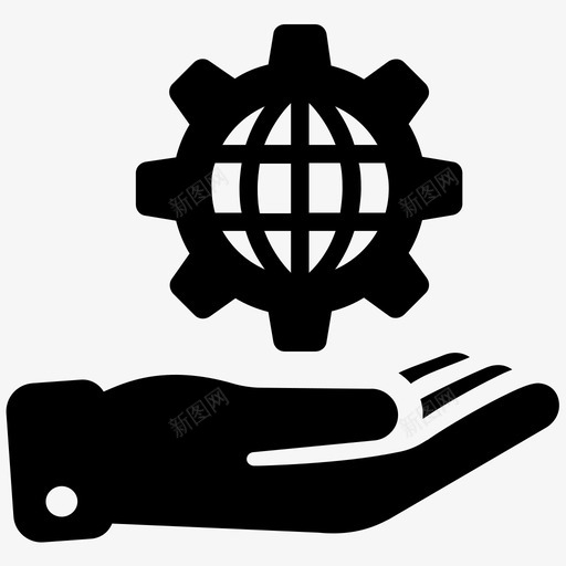 搜索引擎优化球齿轮图标svg_新图网 https://ixintu.com seo 优化 手 搜索引擎优化 支持 球 网站优化 齿轮