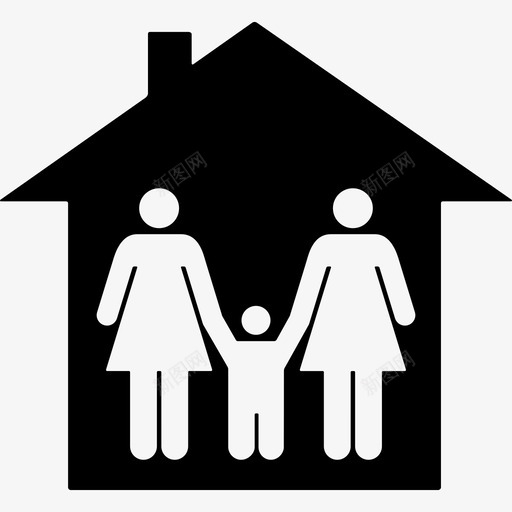 家庭人物家庭偶像图标svg_新图网 https://ixintu.com 人物 家庭 家庭偶像