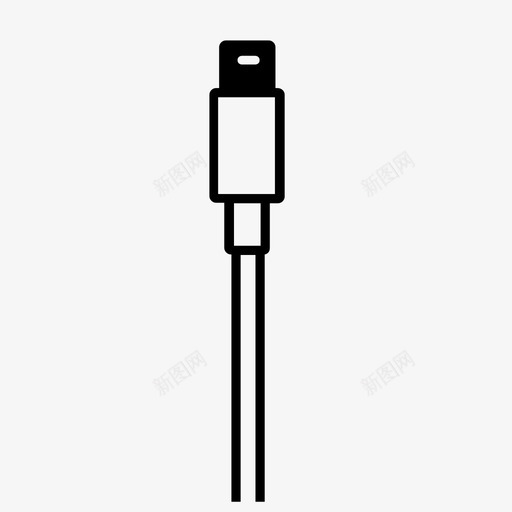 电源线粗体充电器图标svg_新图网 https://ixintu.com usb usb电缆 保持 充电器 否 已售出 电源线 粗体 金色