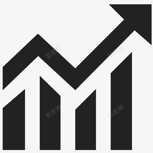 向上趋势飙升图标svg_新图网 https://ixintu.com 上升趋势 上涨 利润 向上 图表 增长 市场 看涨 财务健康 趋势 飙升