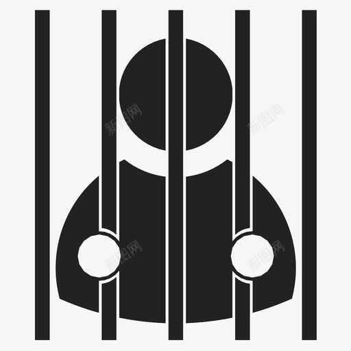 囚犯被告被捕图标svg_新图网 https://ixintu.com 囚犯 嫌疑犯 有罪 监禁 被告 被捕 麻烦