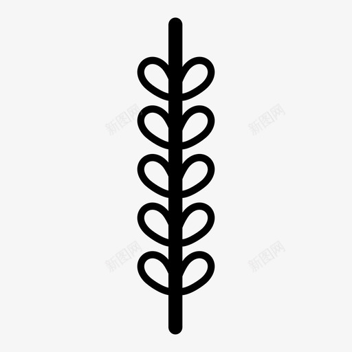 水稻农业种植图标svg_新图网 https://ixintu.com 农业 叶 多叶 大米布丁 水稻 种植 自然