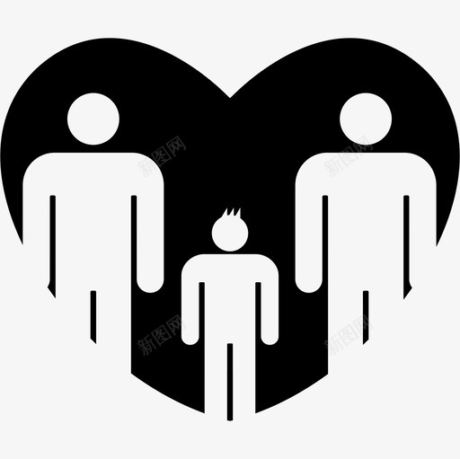 男性熟悉的三人一组一颗心两个大人图标svg_新图网 https://ixintu.com 一个孩子 一颗心 三人比爱心 两个大人 人 家庭偶像 男性熟悉的三人一组