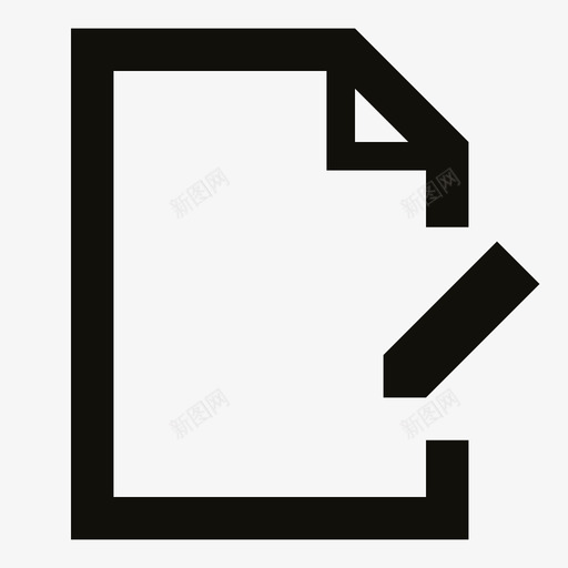 编辑文件框编辑图标svg_新图网 https://ixintu.com 文件 文件编辑 框 界面 系统 编辑 编辑文件