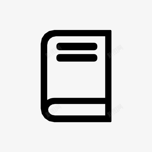 书小说书页图标svg_新图网 https://ixintu.com 书 书页 卷 大部 小说 故事 读者 选集
