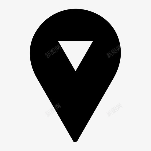 地图图钉点地点图标svg_新图网 https://ixintu.com 位置 图例 地图图钉 地点 方向 查找器 点