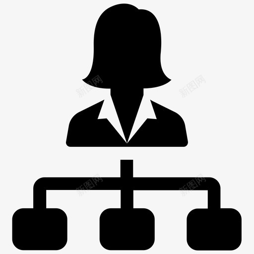 经理组织管理图标svg_新图网 https://ixintu.com 业务人员 业务结构 主管 层级 管理 组织 经理 老板 雇主 领导