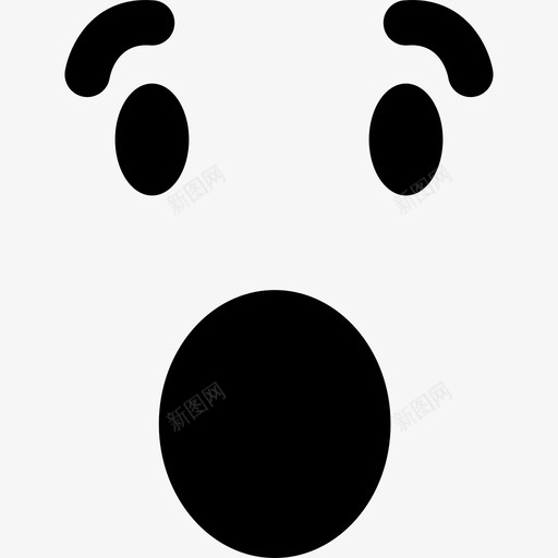 惊讶表情方脸睁大眼睛和嘴界面情绪正常图标svg_新图网 https://ixintu.com 情绪正常 惊讶表情方脸睁大眼睛和嘴 界面