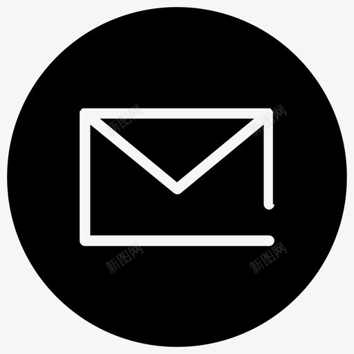 电子邮件为网络和移动设备设置的通用图标svg_新图网 https://ixintu.com 为网络和移动设备设置的通用图标 电子邮件