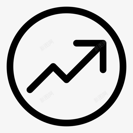 牛市强劲稳定图标svg_新图网 https://ixintu.com 买入 圆形图标 增长 强劲 牛市 稳定 经济 趋势 金融