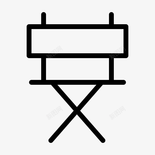导演席视频制作电影图标svg_新图网 https://ixintu.com 导演席 权威 电影 电影制作 艺术家 视觉 视频制作