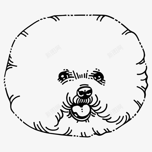 比雄犬akc犬种犬类图标svg_新图网 https://ixintu.com akc犬种 akc犬类 比雄犬 毛皮类 犬类 纯种 非运动类