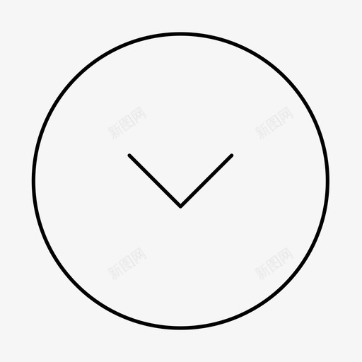下移标记指示图标svg_新图网 https://ixintu.com 下圈 下移 下箭头 下载 删除 加法 多个 指示 标记 细圆