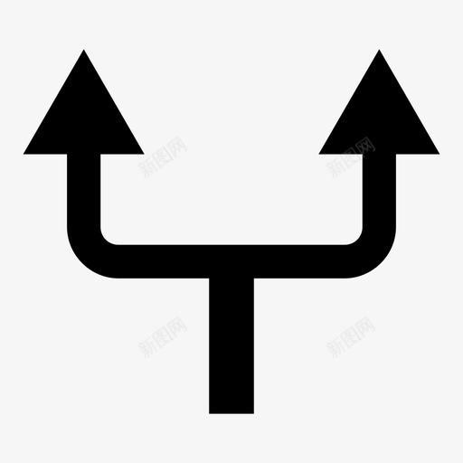 拆分拆分箭头分离图标svg_新图网 https://ixintu.com 分叉 分离 前进 十字路口 向上箭头 导航 导航箭头 拆分 拆分箭头 方向 连接