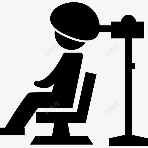 专业护发霜和加热立式吹风机人发廊图标svg_新图网 https://ixintu.com 专业护发霜和加热立式吹风机 人 发廊