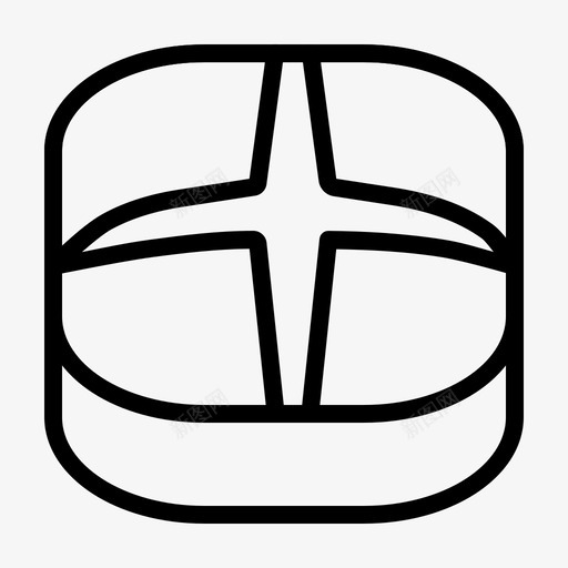 热十字面包甜点菜肴图标svg_新图网 https://ixintu.com 加 可食用 复活节 暖 热十字面包 甜 甜点 菜肴