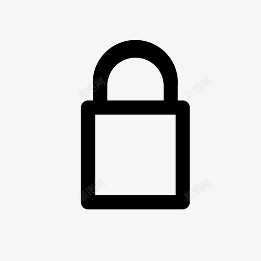 锁螺栓防护图标svg_新图网 https://ixintu.com 上锁 保护 安全 螺栓 锁 防护 隐私