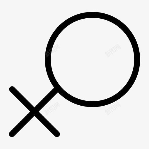 女人金星星座图标svg_新图网 https://ixintu.com 女人 她 性 性别 星座 火星 金星
