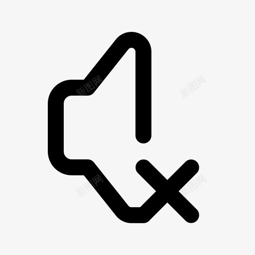 静音扬声器声音图标svg_新图网 https://ixintu.com 关闭 声音 录制 扬声器 收听 数据 美学图标 静音 音量 音频控制