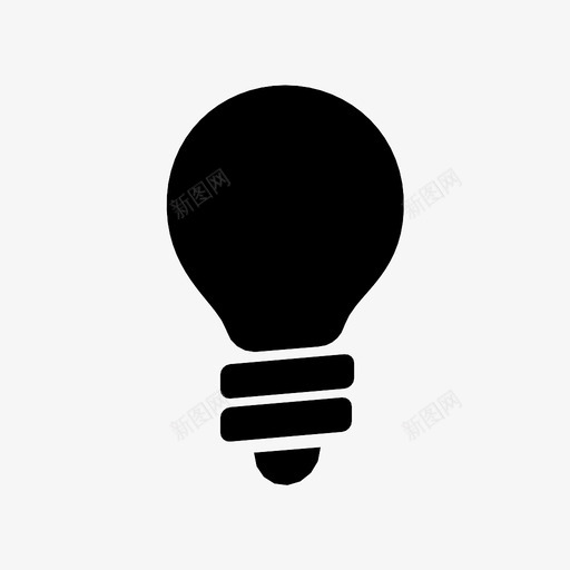 灯高熄灭图标svg_新图网 https://ixintu.com 更多 标记 活接头 灯 灯泡 熄灭 附加 高