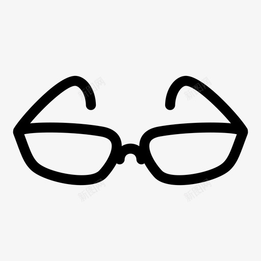 眼镜手表头图标svg_新图网 https://ixintu.com 头 手表 眼睛 眼镜 配戴