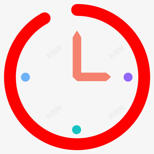 时钟粗体金色图标svg_新图网 https://ixintu.com 不 保留 出售 时钟 时间 等待 粗体 金色