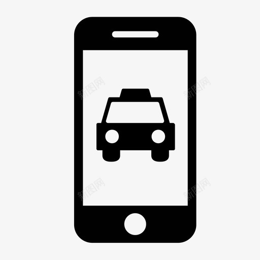 出租车运输服务图标svg_新图网 https://ixintu.com 出租车 小车 服务 板条箱 汽车 移动 移动集合1 车辆 运输