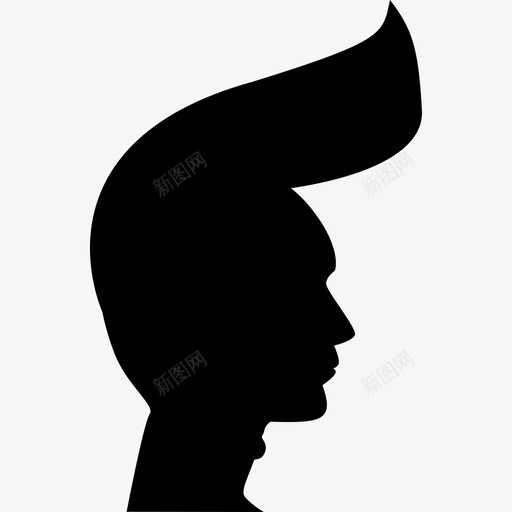 朋克人头像人物发廊图标svg_新图网 https://ixintu.com 人物 发廊 朋克人头像