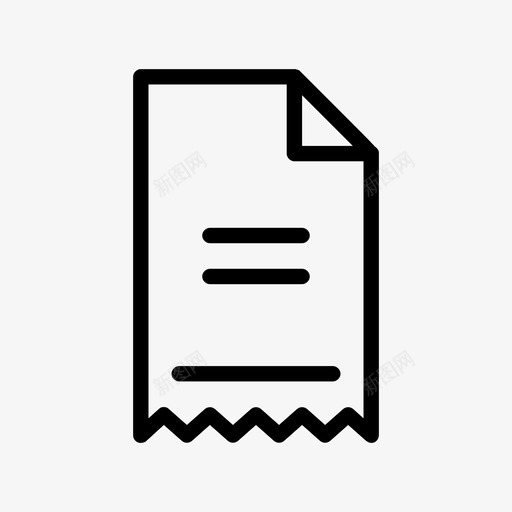 等于发票金额撕开图标svg_新图网 https://ixintu.com 信息 卷边 发票 合计 帐单 撕开 支票 数据 等于发票 金额