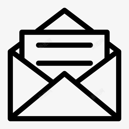 打开信封阅读邮件邮资图标svg_新图网 https://ixintu.com 信件 封面 打开信封 电子邮件 纸张 邮票 邮资 阅读邮件