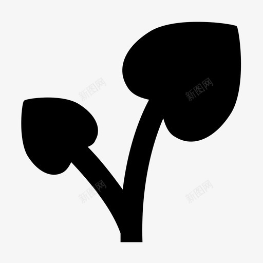树叶派自然图标svg_新图网 https://ixintu.com 传单 杰作 树叶 树枝 派 清洁 生态 精致 自然 自然和生态材料设计图标 造型