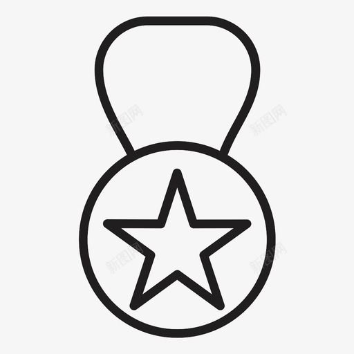 奖章奖品徽章图标svg_新图网 https://ixintu.com 奖品 奖章 奖项 徽章 竞赛 第一名 荣誉 获奖者