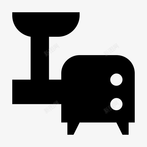 绞肉机补充厨房工具图标svg_新图网 https://ixintu.com 厨房工具 家用电器 宽 沿 清洁 电子 电子和设备材料设计图标 粘胶 绞肉机 补充