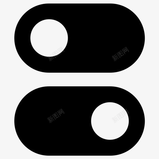 切换滑动设置图标svg_新图网 https://ixintu.com 切换 右 左 开关 按钮 控制面板 滑动 符号第1卷 设置 配置 键盘