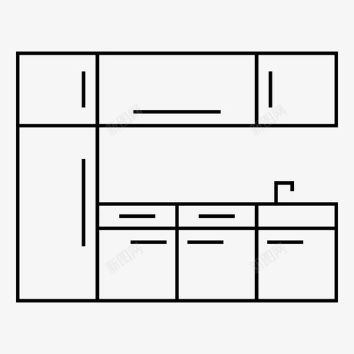 厨房商店水槽图标svg_新图网 https://ixintu.com 厨师 厨房 商店 家 家庭 平面图 房子 房间 抽屉 水槽 洗衣房