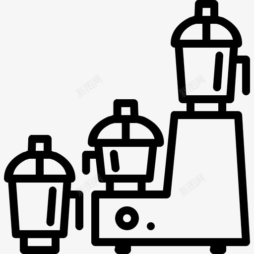 搅拌机厨房果汁机图标svg_新图网 https://ixintu.com 刀片刀 厨房 器具 搅拌机 果汁机 混合物 电子 电子设备第1卷 电气设备 研磨机