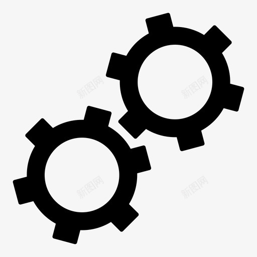 齿轮已售出不图标svg_新图网 https://ixintu.com 不 保留 发动机零件 工程 已售出 应用程序 粗体 黄金 齿轮