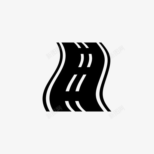 道路自行车道前进图标svg_新图网 https://ixintu.com 前进 坡道 小路 直道 自行车道 街道 轨道 道路 道路直道街道 高速公路