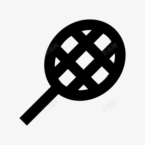 球拍网球壁球球拍图标svg_新图网 https://ixintu.com 击球 壁球球拍 游戏 球拍 网球 网球拍 羽毛球球拍 花边 运动 运动和游戏材料设计图标