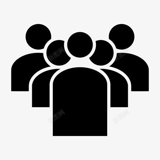领导多个用户导师图标svg_新图网 https://ixintu.com 人员 多个用户 导师 支持者 教练 直接 组用户 群组 跟随 领导